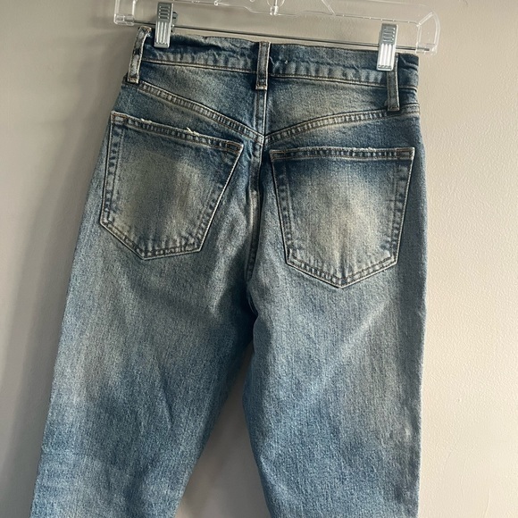 We the Free High Rise Jeans Raw Hem Light Distressing - Picture 5 of 8